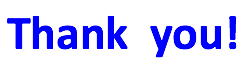 Text Box: Thank  you!